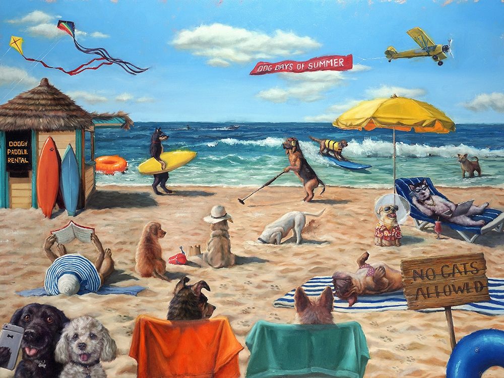 Dog Beach art print by Lucia Heffernan for $57.95 CAD