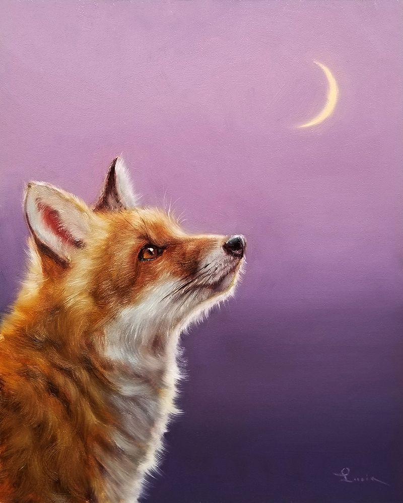 Talking To The Moon art print by Lucia Heffernan for $57.95 CAD