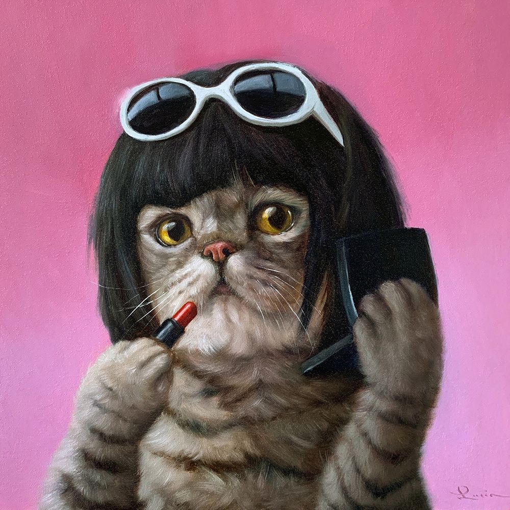 Bob Cat art print by Lucia Heffernan for $57.95 CAD