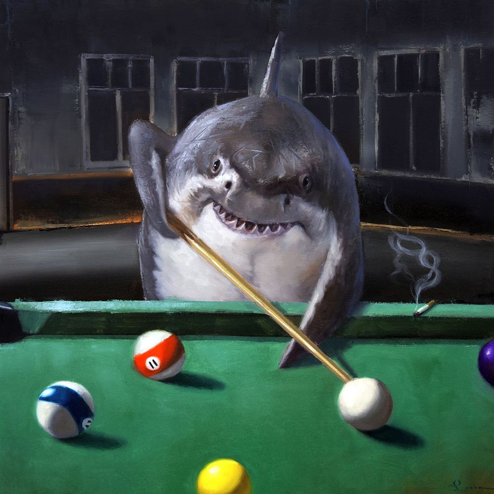Pool Shark art print by Lucia Heffernan for $57.95 CAD