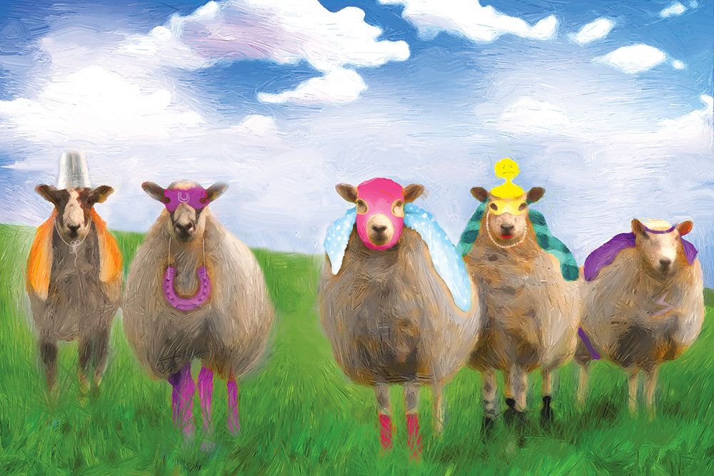 SuperSheep Ew-Nighted art print by Porter Hastings for $57.95 CAD