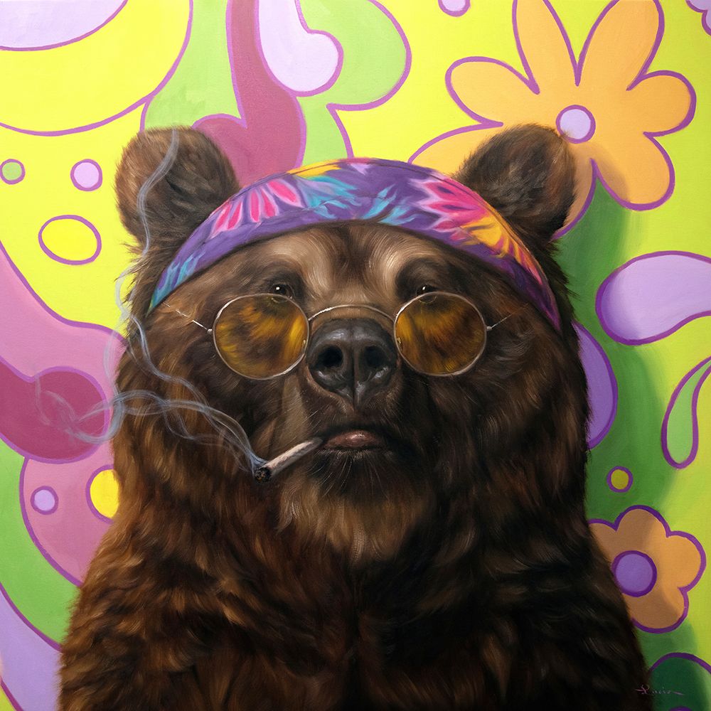 Bearly Buzzed art print by Lucia Heffernan for $57.95 CAD