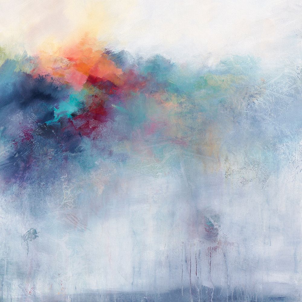 Colorful Cascade art print by Karen Hale for $57.95 CAD