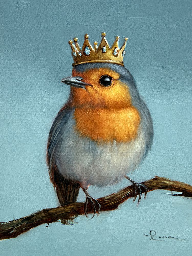 Royal Robin art print by Lucia Heffernan for $57.95 CAD