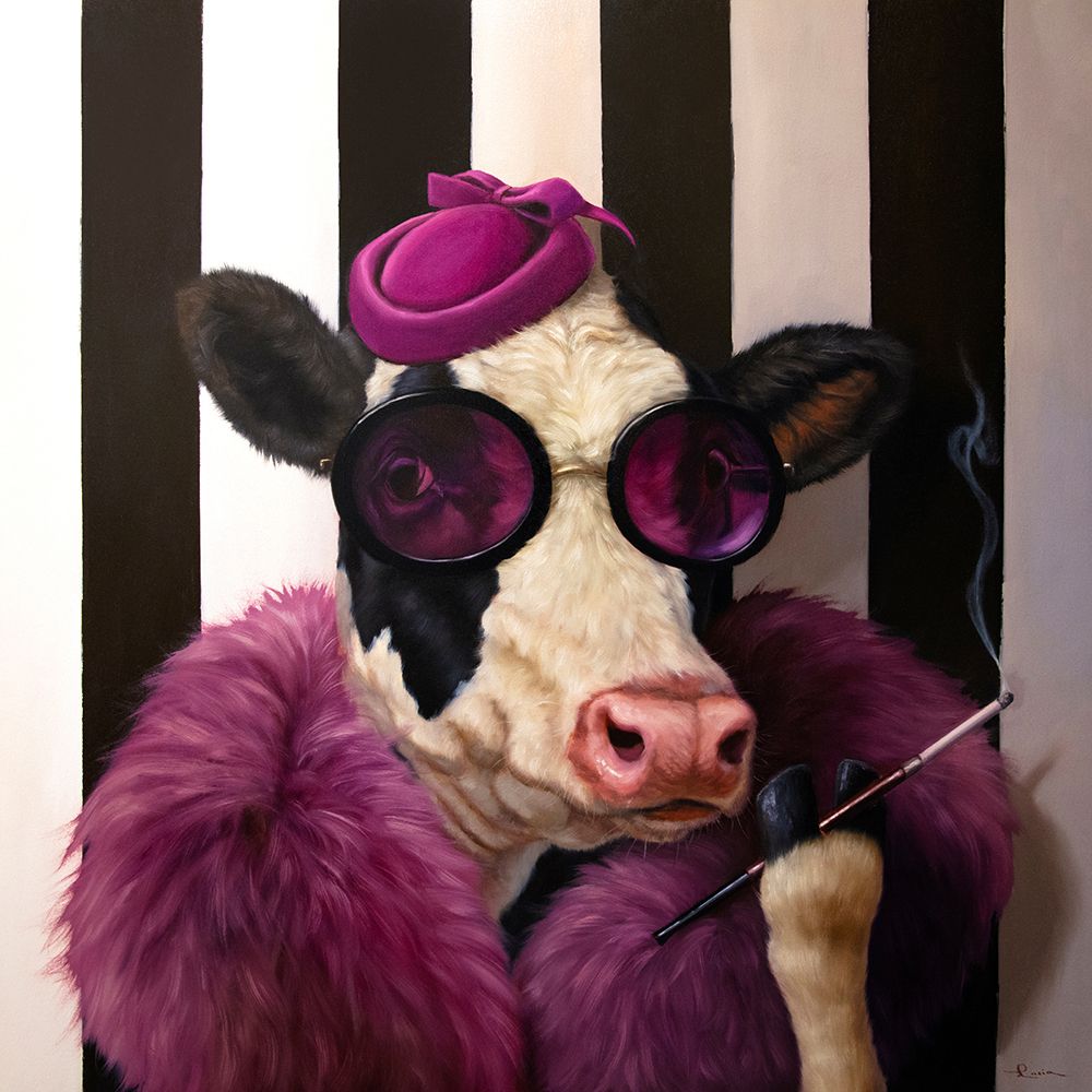Lady Moo Moo art print by Lucia Heffernan for $57.95 CAD