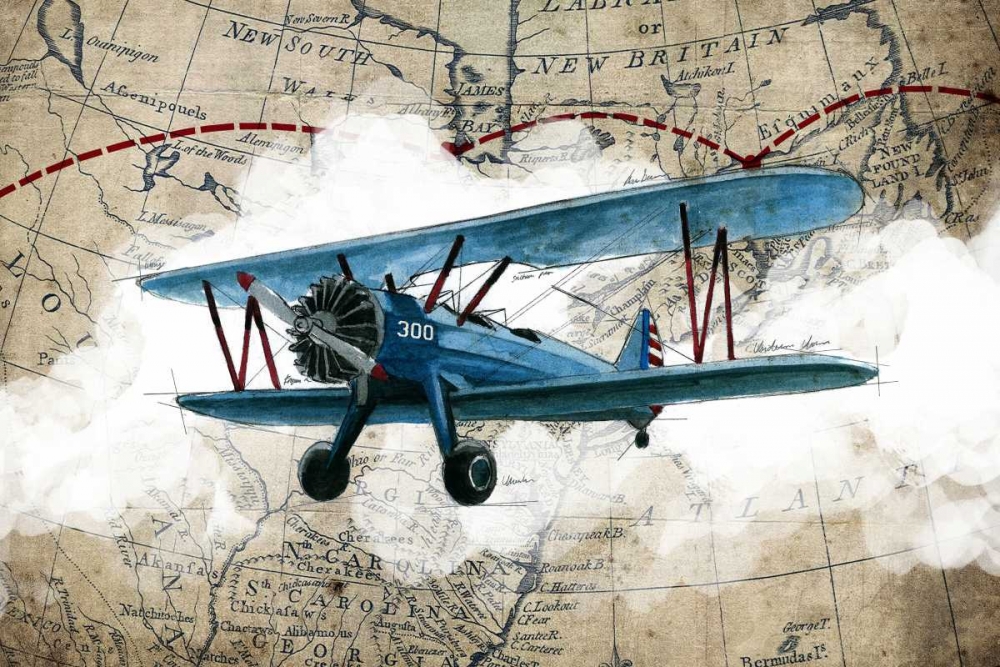 Biplane 1 art print by GraphINC Studio for $57.95 CAD