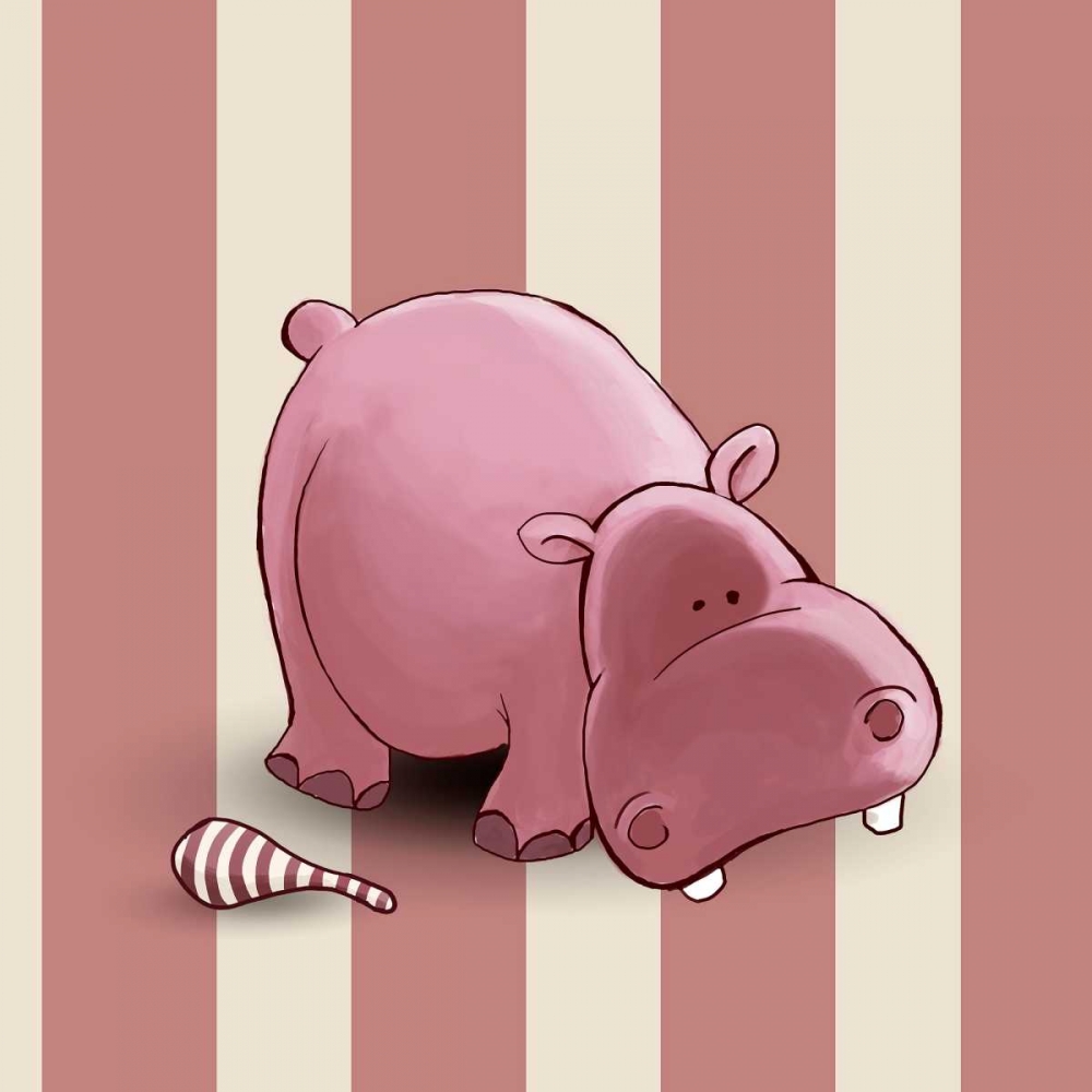 Hippo art print by GraphINC for $57.95 CAD