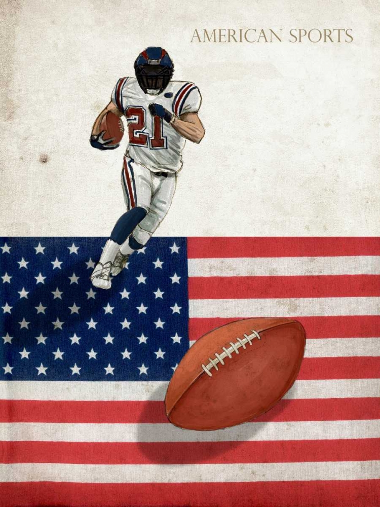 American Sports-Football 1 art print by GraphINC Studio for $57.95 CAD