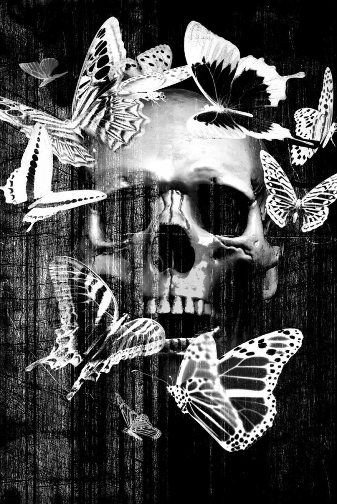 Skull Butterfly Crown art print by GraphINC for $57.95 CAD