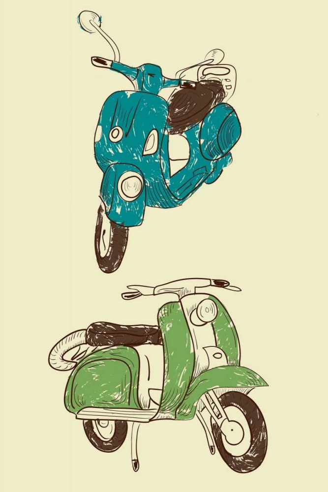 Scooter I art print by GraphINC for $57.95 CAD