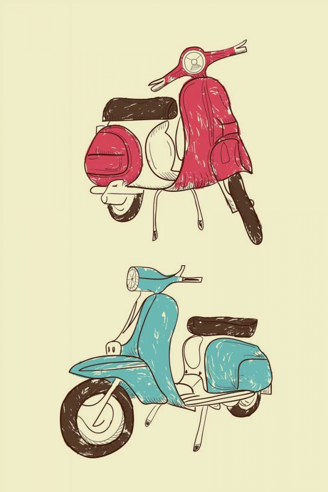 Scooter II art print by GraphINC for $57.95 CAD