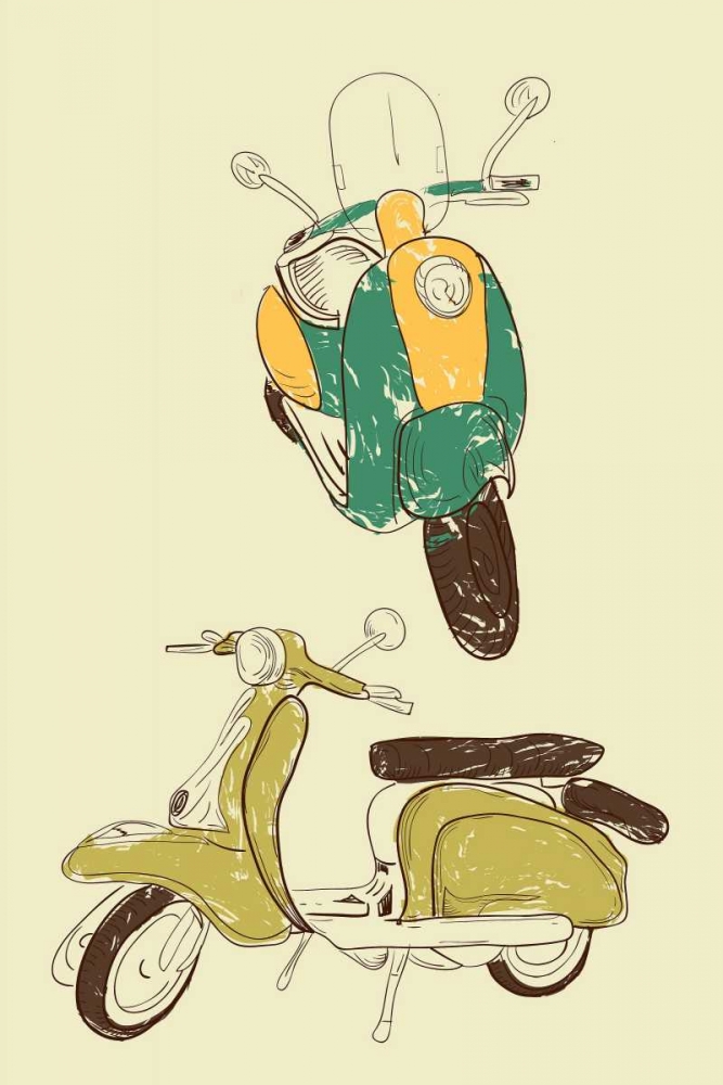 Scooter III art print by GraphINC for $57.95 CAD