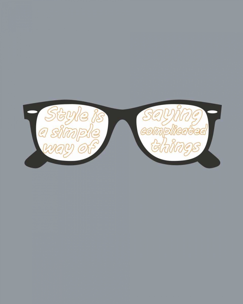 Glasses art print by GraphINC for $57.95 CAD