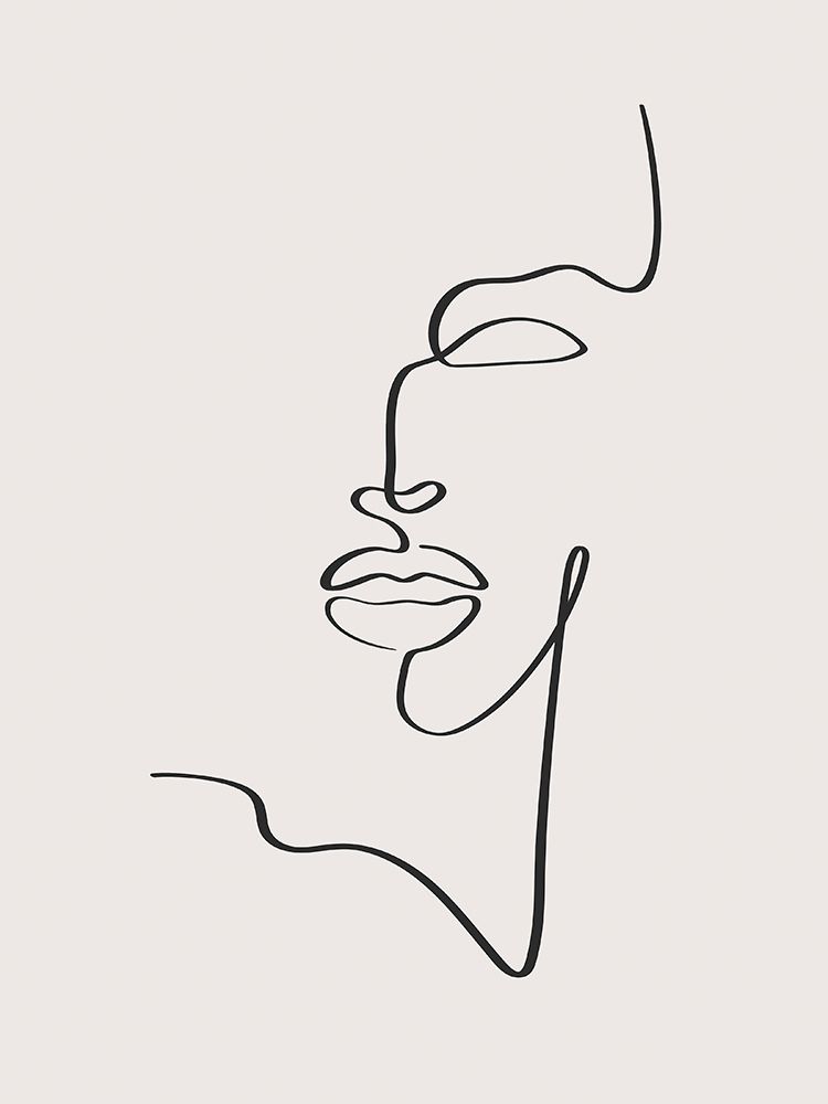 Female Face art print by Incado for $57.95 CAD