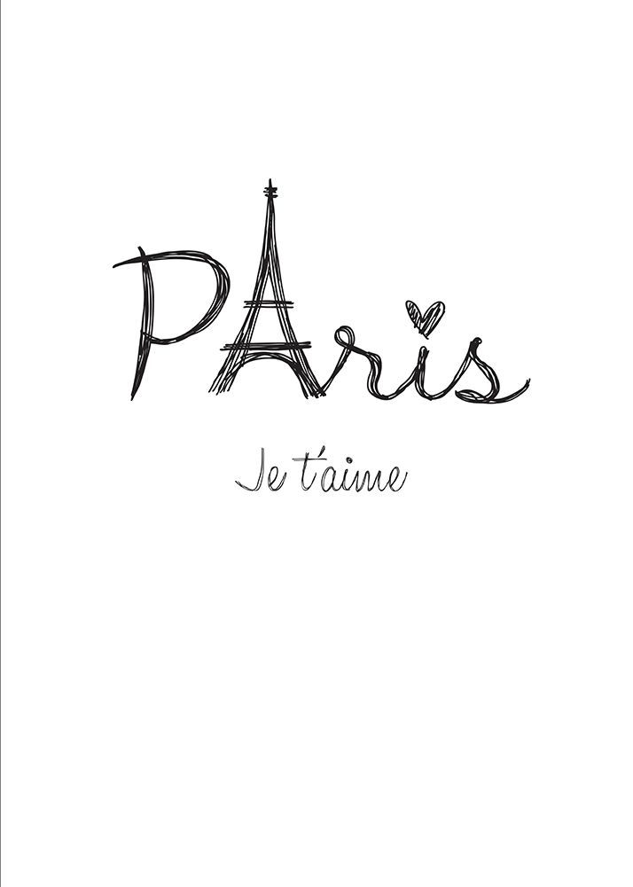 Je ta aime art print by TypeLike for $57.95 CAD