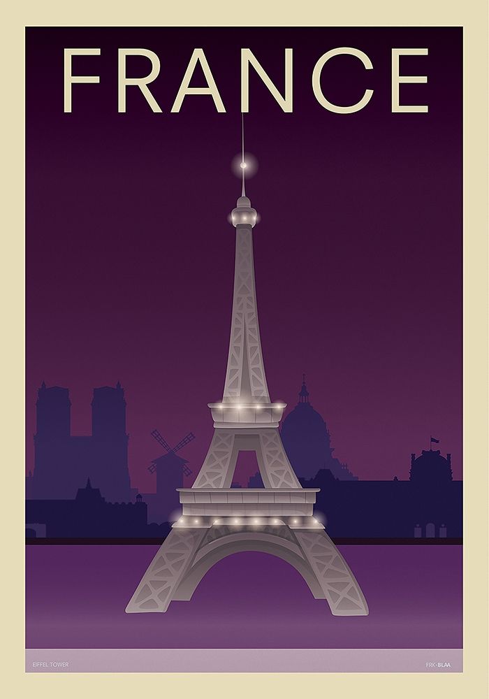 Eiffel Tower art print by Incado for $57.95 CAD