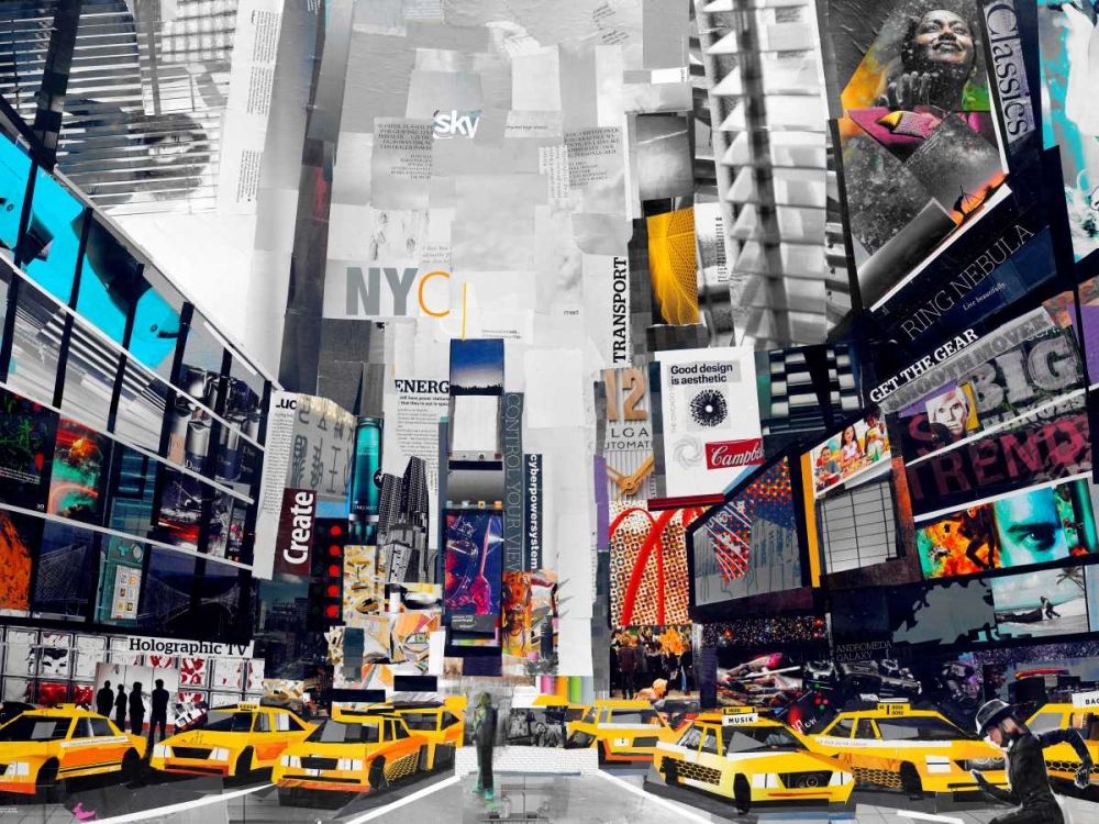 Times Square art print by James Grey for $57.95 CAD