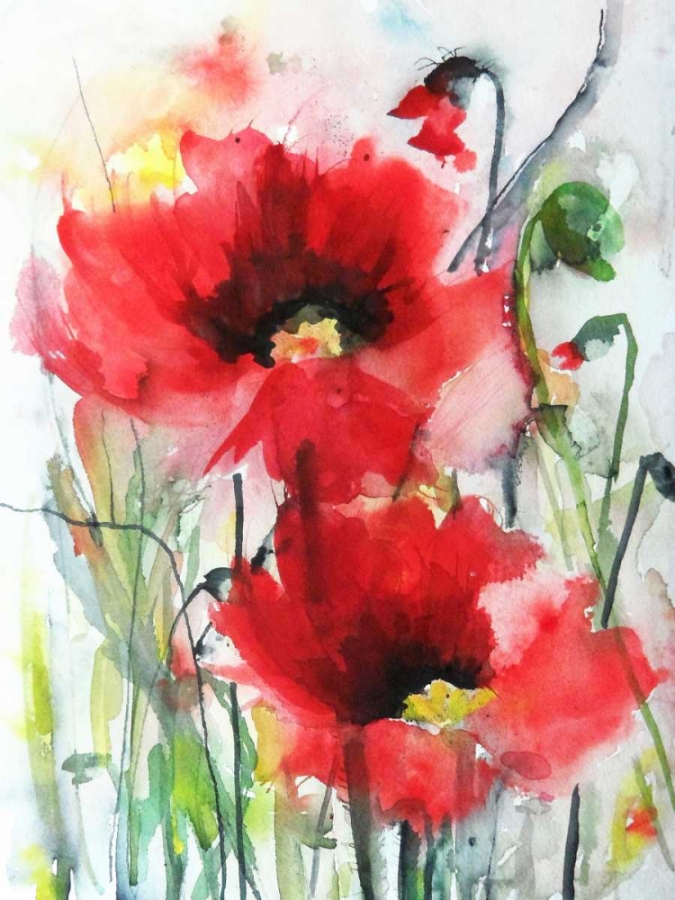 Red Poppies art print by Karin Johannesson for $57.95 CAD