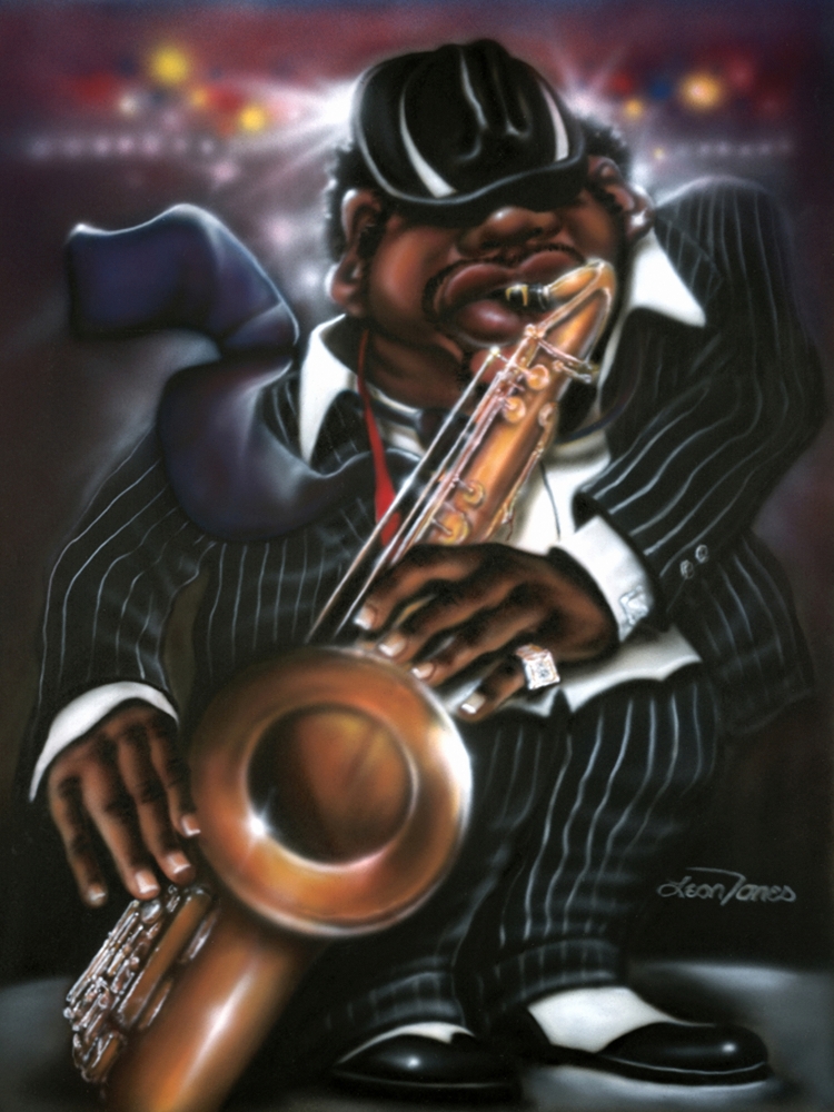 Jazzman Moe art print by Leonard Jones for $57.95 CAD