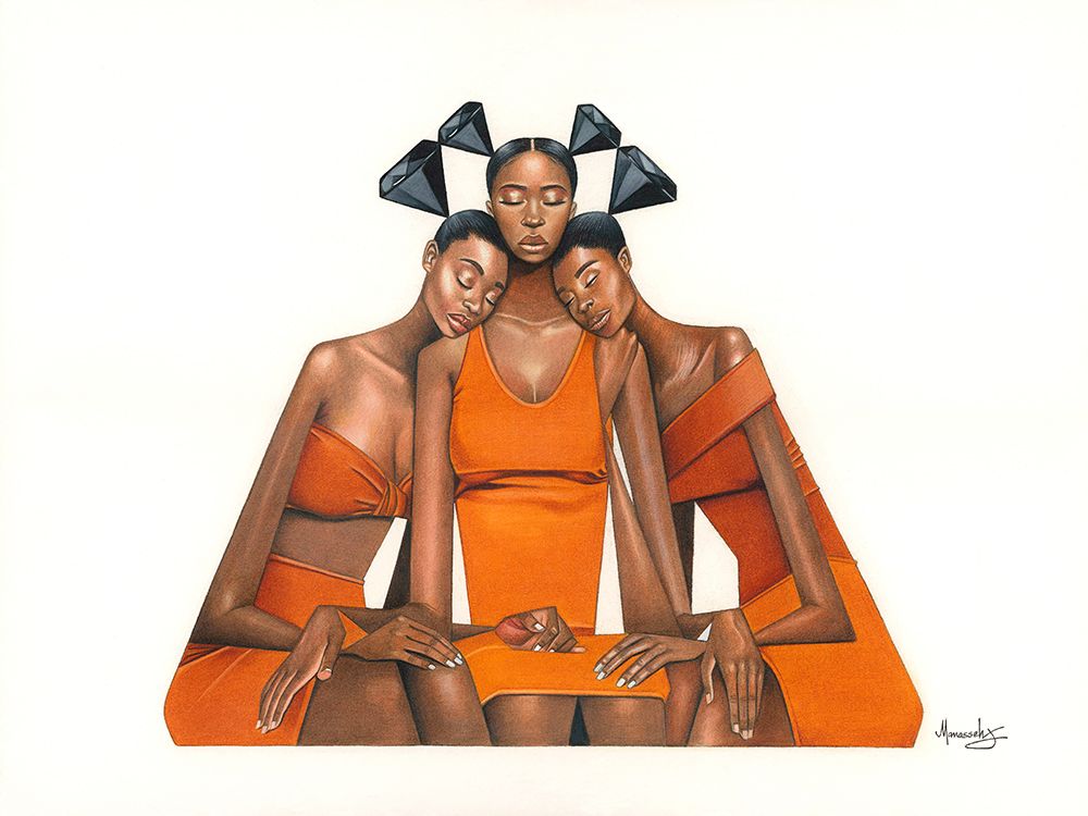 Black Diamond Sisterhood art print by Manasseh Johnson Sr for $57.95 CAD