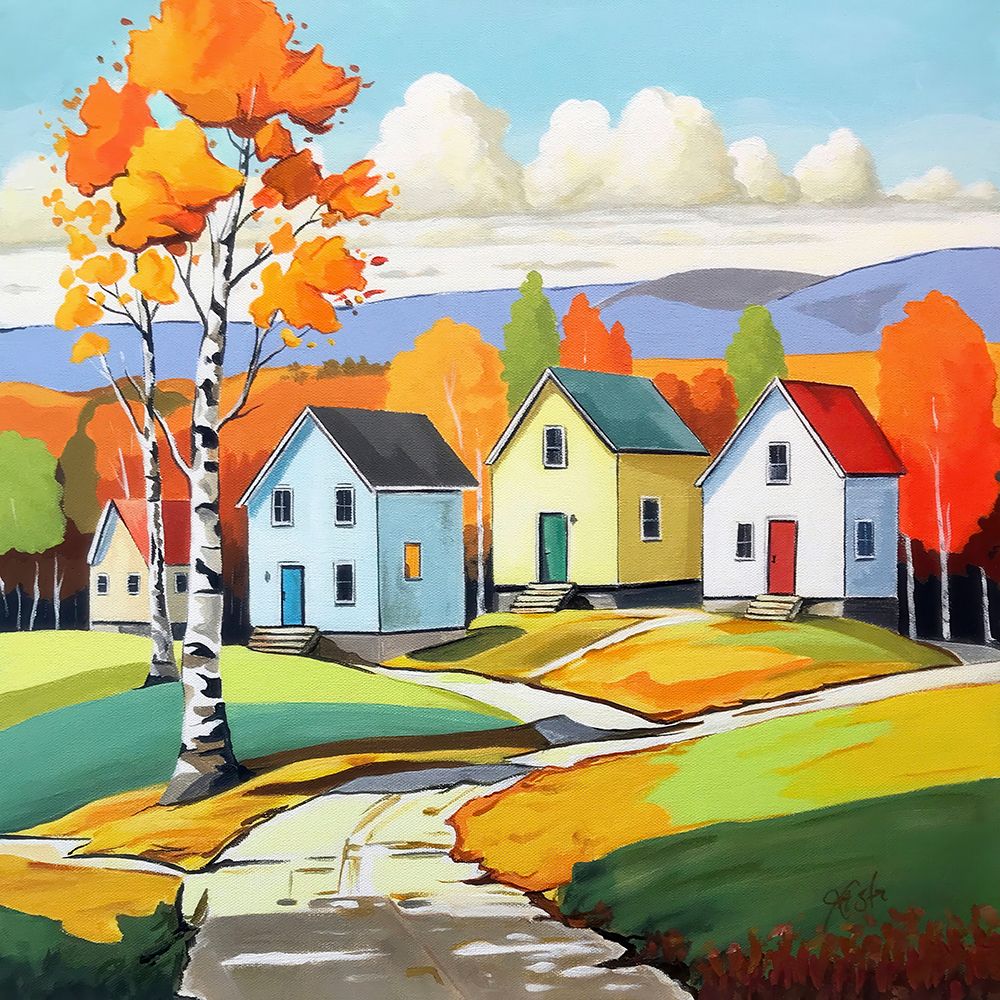 Cabins In The Woods art print by John Jaster for $57.95 CAD