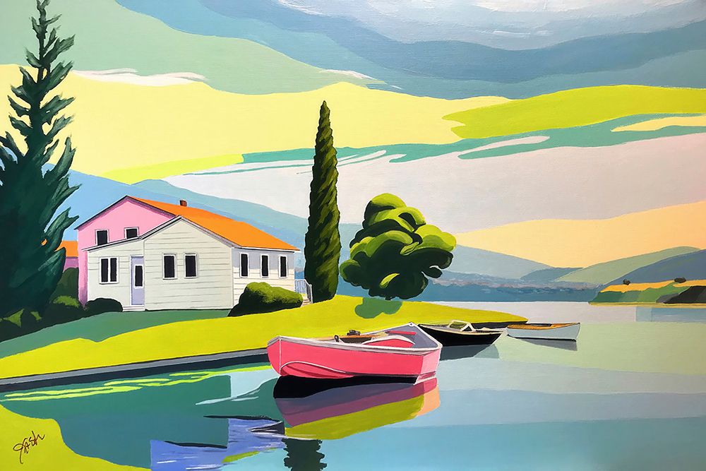 Summer On The Lake art print by John Jaster for $57.95 CAD