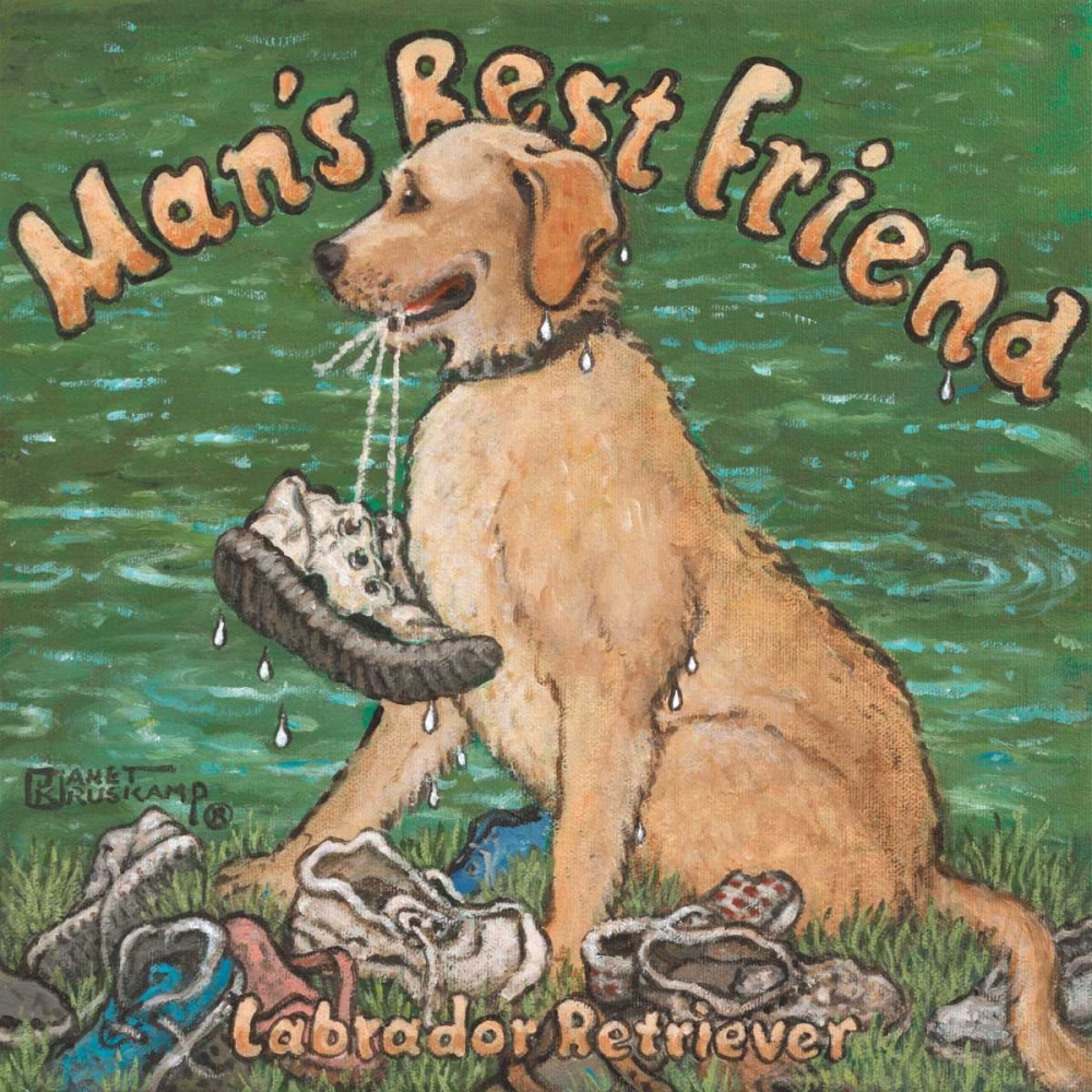 Manâ€™s Best Friend art print by Janet Kruskamp for $57.95 CAD
