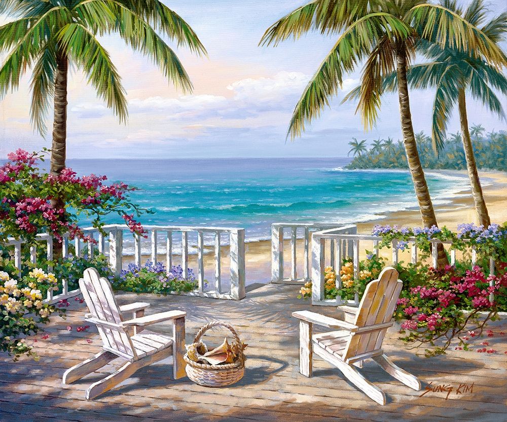 Coastal View art print by Sung Kim for $57.95 CAD