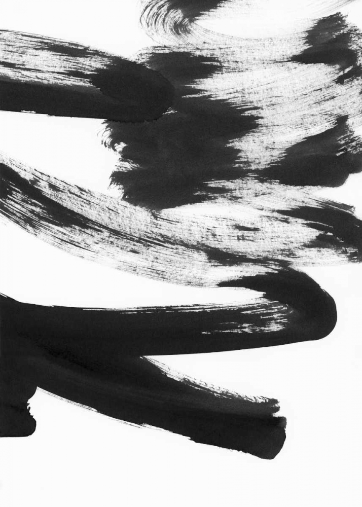 Black and White Strokes 5 art print by Iris Lehnhardt for $57.95 CAD