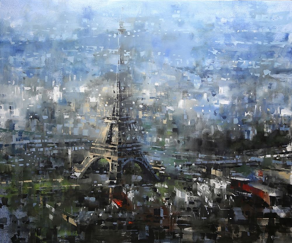Blue Paris art print by Mark Lague for $57.95 CAD