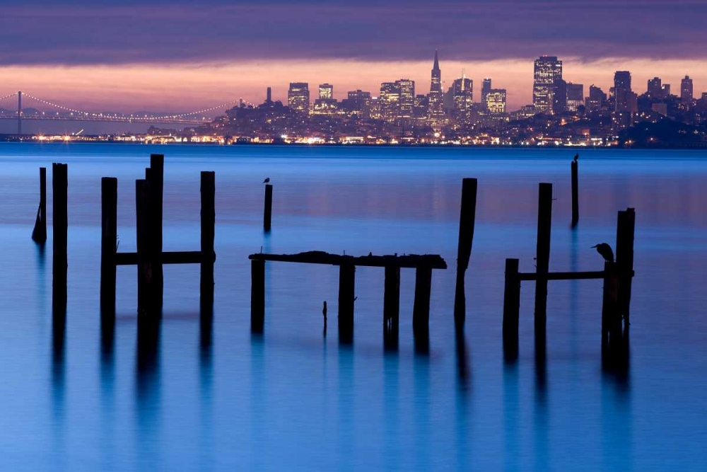 Bay Pilings  Sausalito art print by Jeffrey Murray for $57.95 CAD