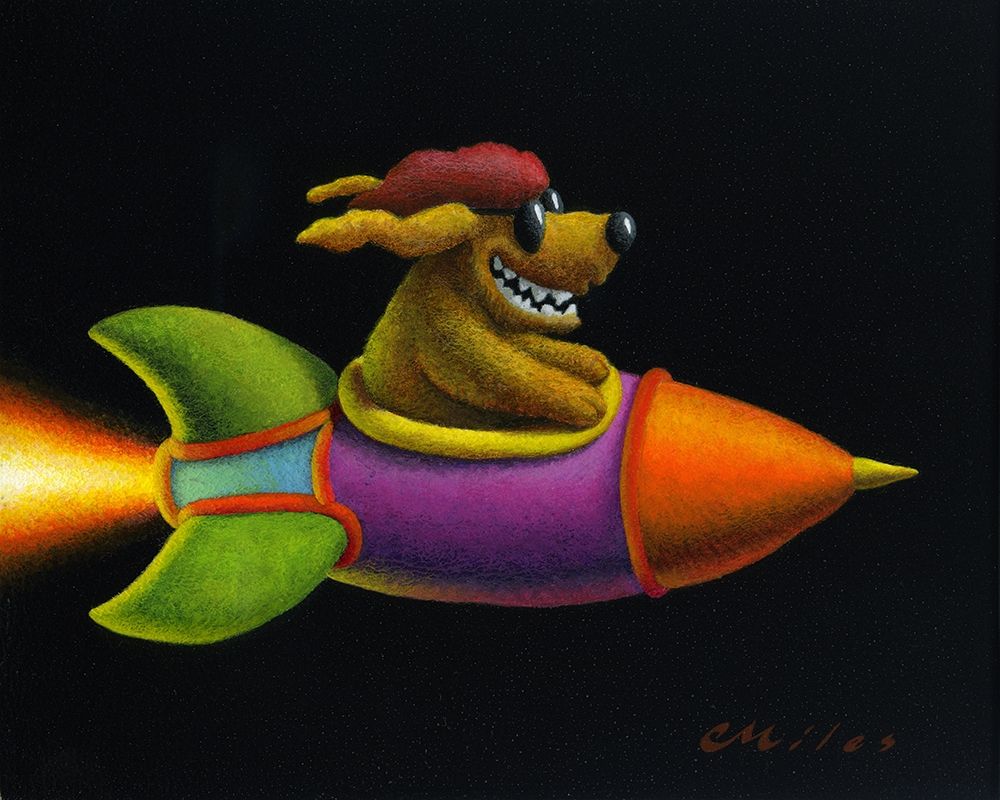 Rocket Dog art print by Chris Miles for $57.95 CAD