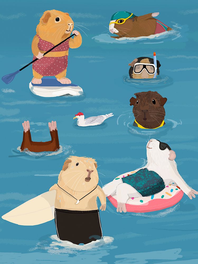 Beach Sea art print by Hanna Melin for $57.95 CAD