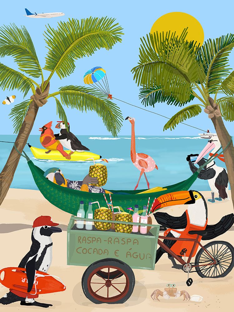 Fun Birds art print by Hanna Melin for $57.95 CAD