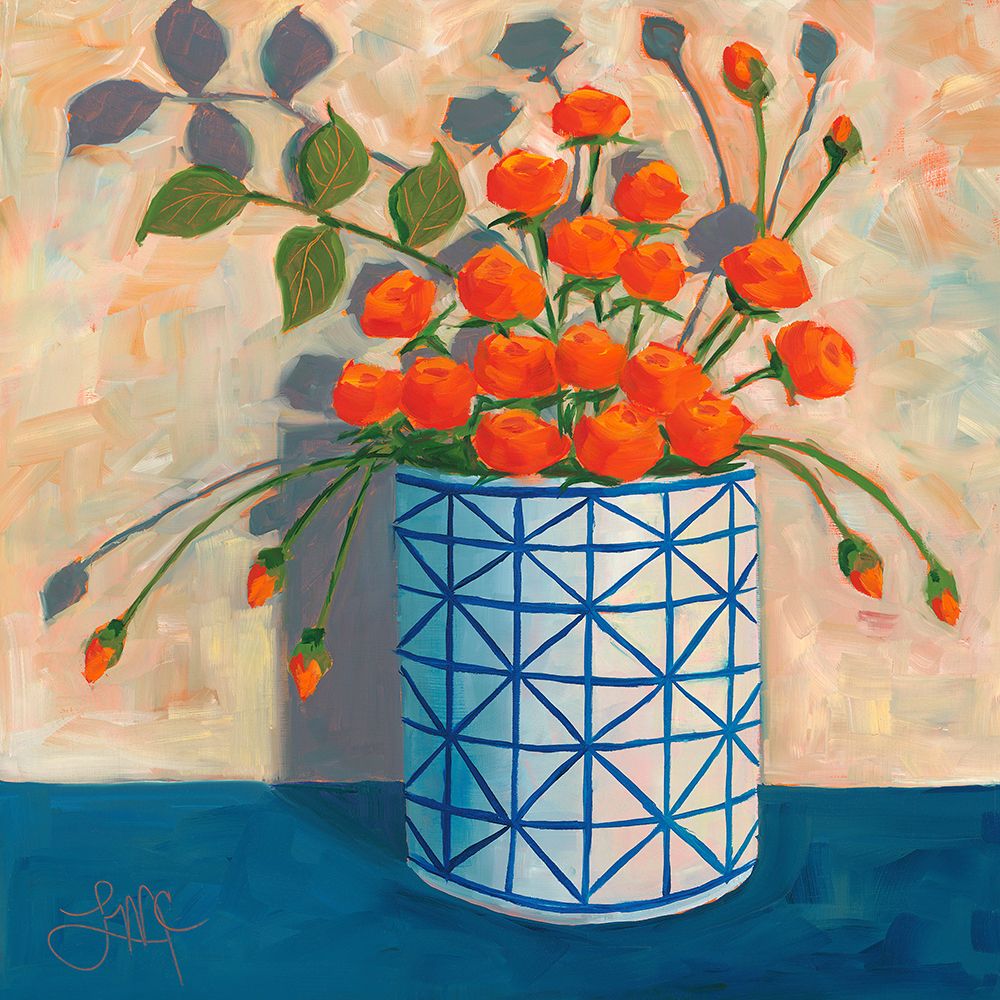 Bouquet of Orange art print by Leslie McCarron for $57.95 CAD