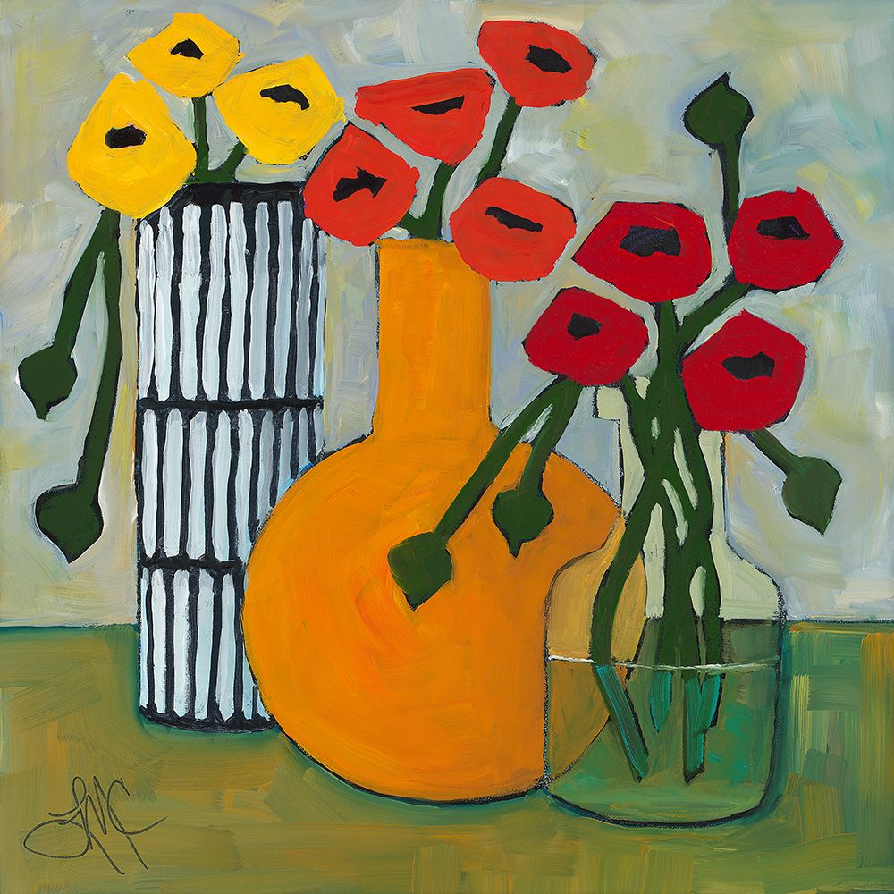 Blooming Trio art print by Leslie McCarron for $57.95 CAD