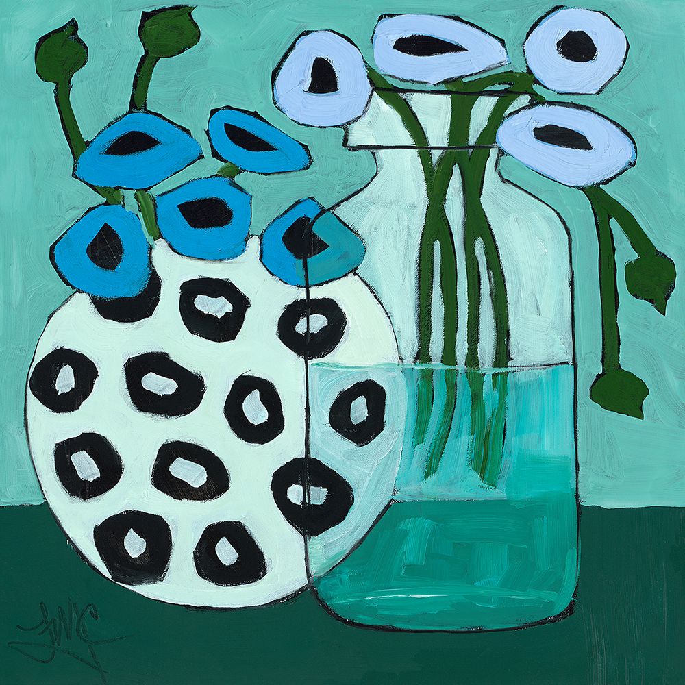 Rounds of Blue art print by Leslie McCarron for $57.95 CAD