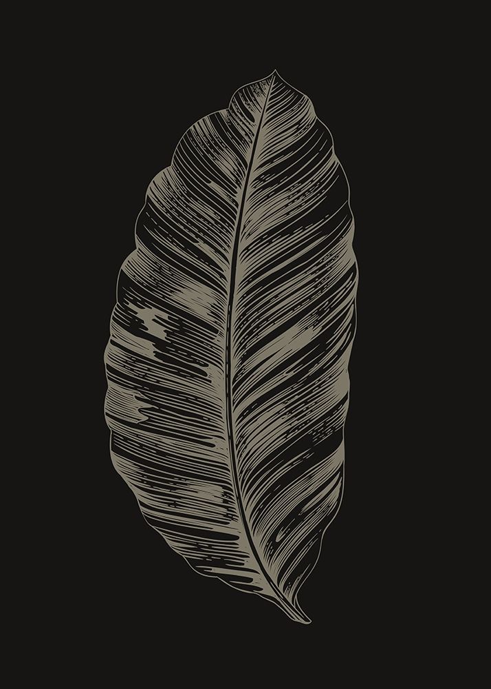 Black Leaf art print by Design Fabrikken for $57.95 CAD