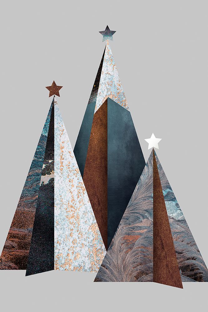 Three Christmas Trees art print by Design Fabrikken for $57.95 CAD