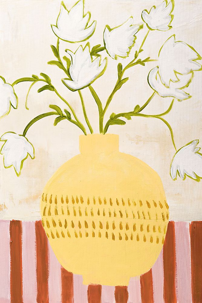 Yellow Vase art print by Design Fabrikken for $57.95 CAD