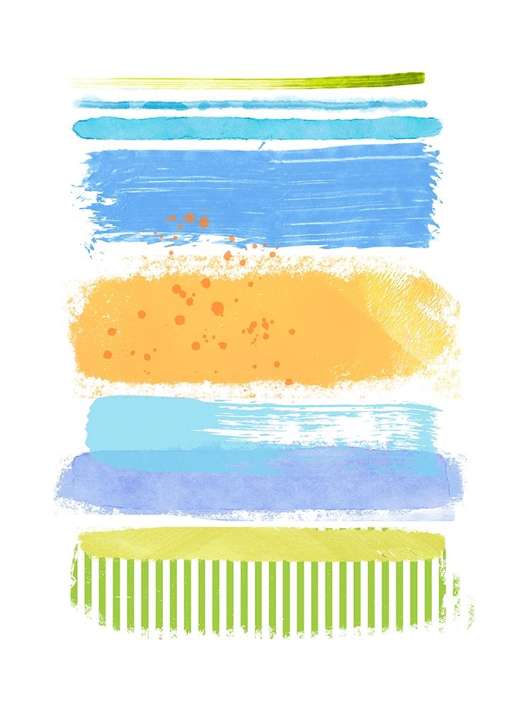 Beach Stripes No. 1 art print by Suzanne Nicoll for $57.95 CAD