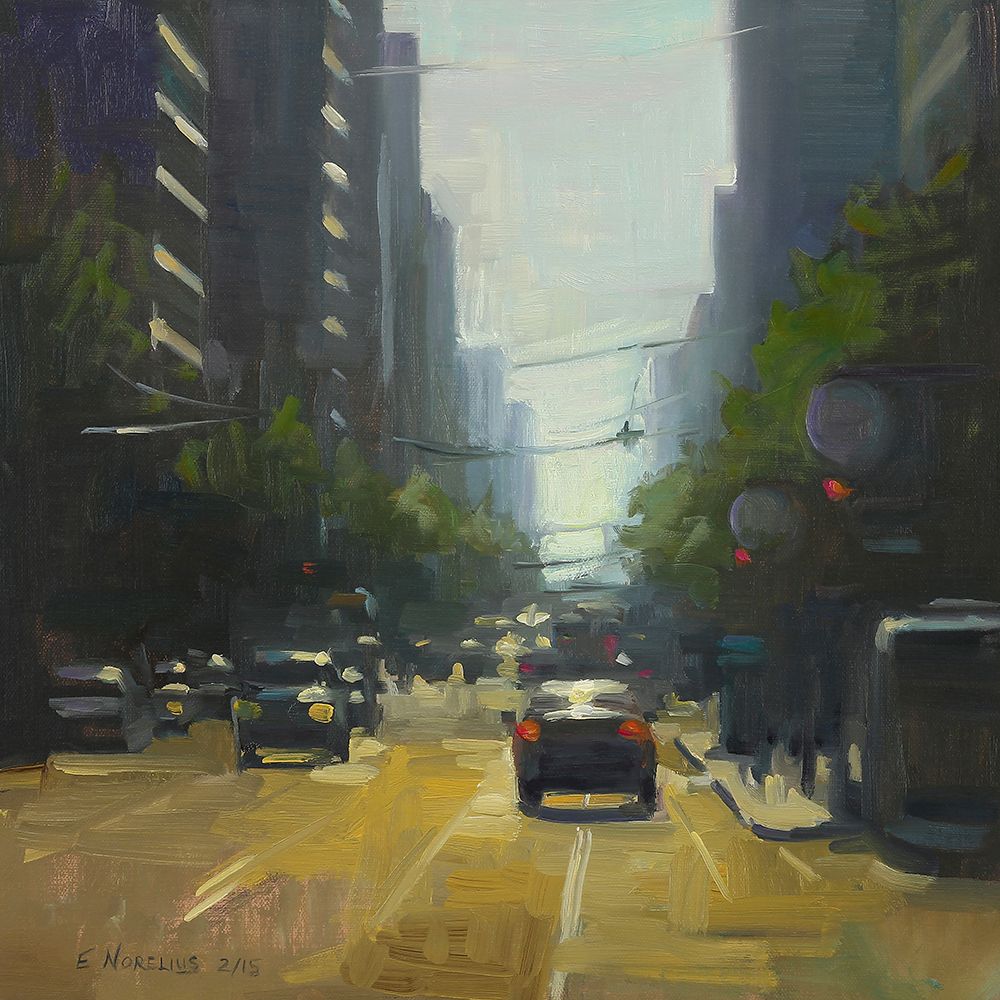 Embarcadero and Market St. art print by Erica Pollock Norelius for $57.95 CAD