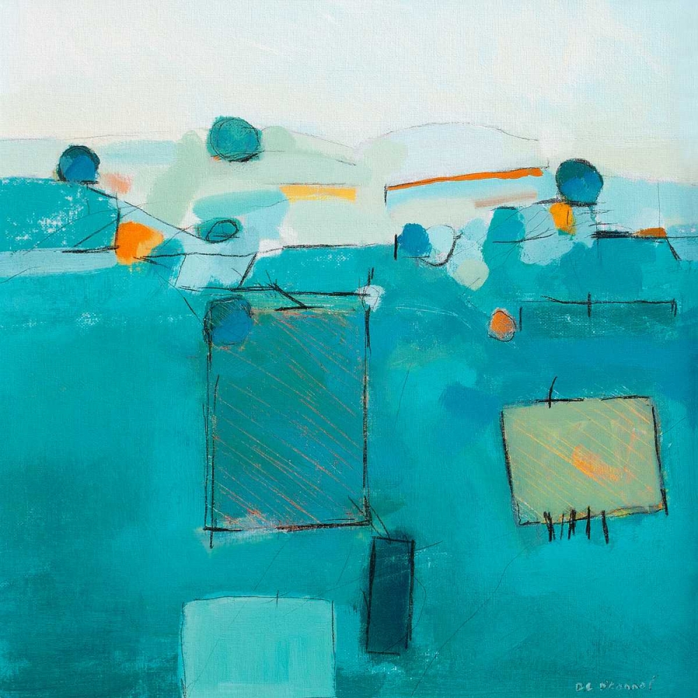 Blue Landscape art print by David OConnor for $57.95 CAD