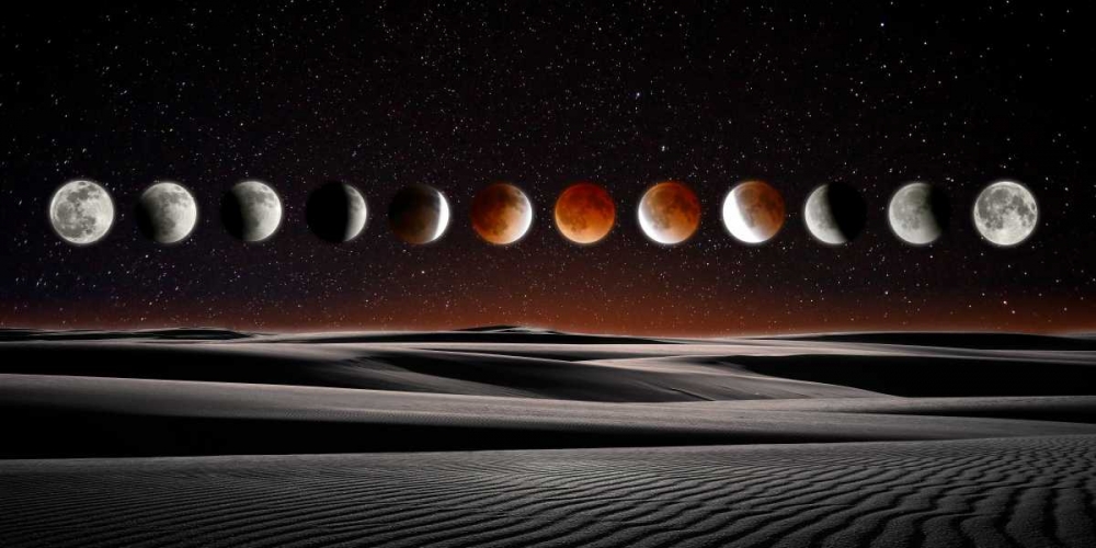 Blood Moon Eclipse art print by Dale ODell for $57.95 CAD