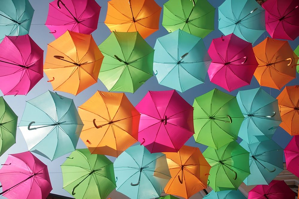 Portugal Umbrella 1 art print by Carina Okula for $57.95 CAD