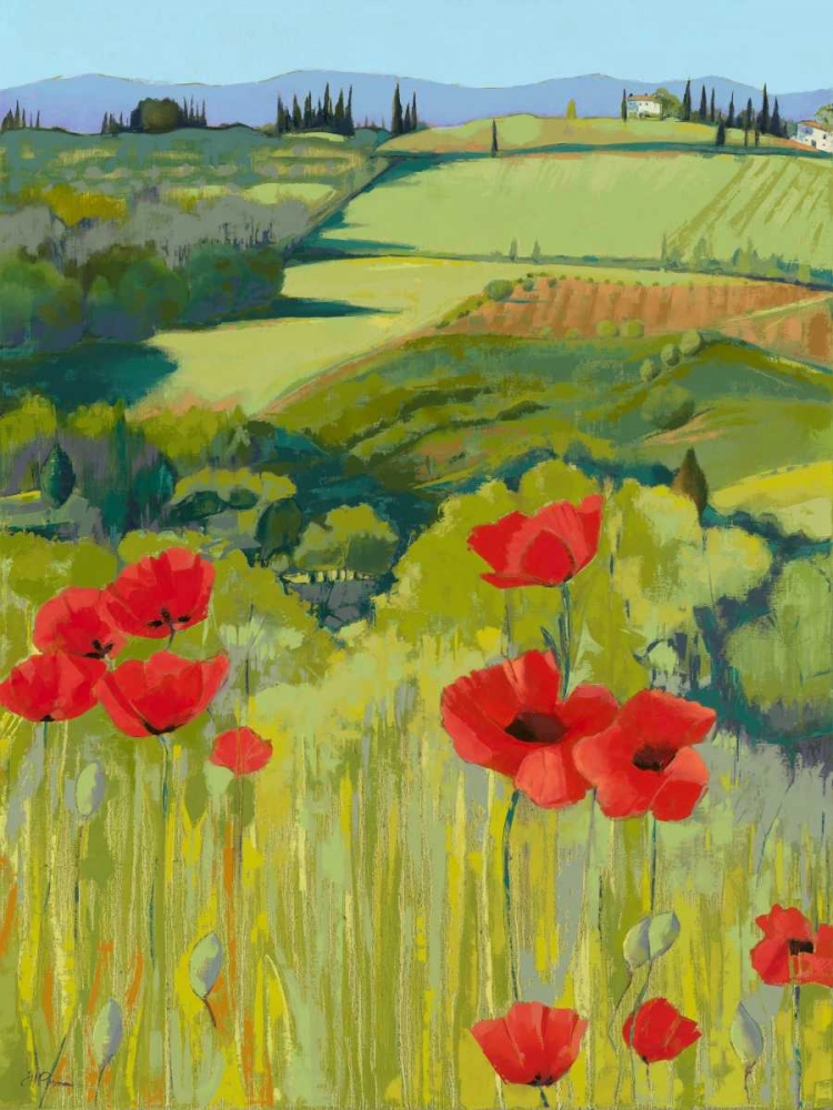 Field of Poppies art print by Jane Henry Parsons for $57.95 CAD