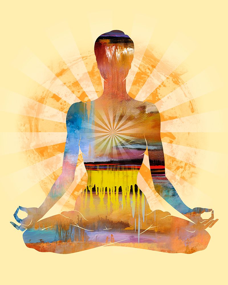 Lotus Pose Sun art print by Tim Parker for $57.95 CAD