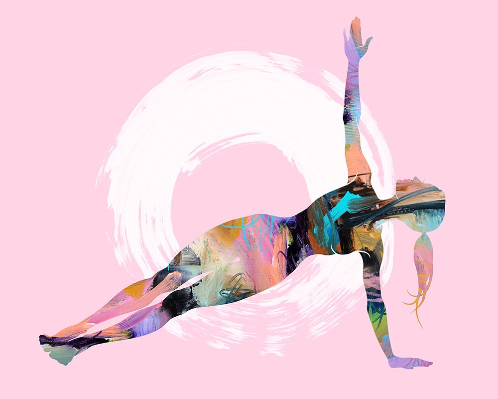 Side Plank Pose Sun art print by Tim Parker for $57.95 CAD