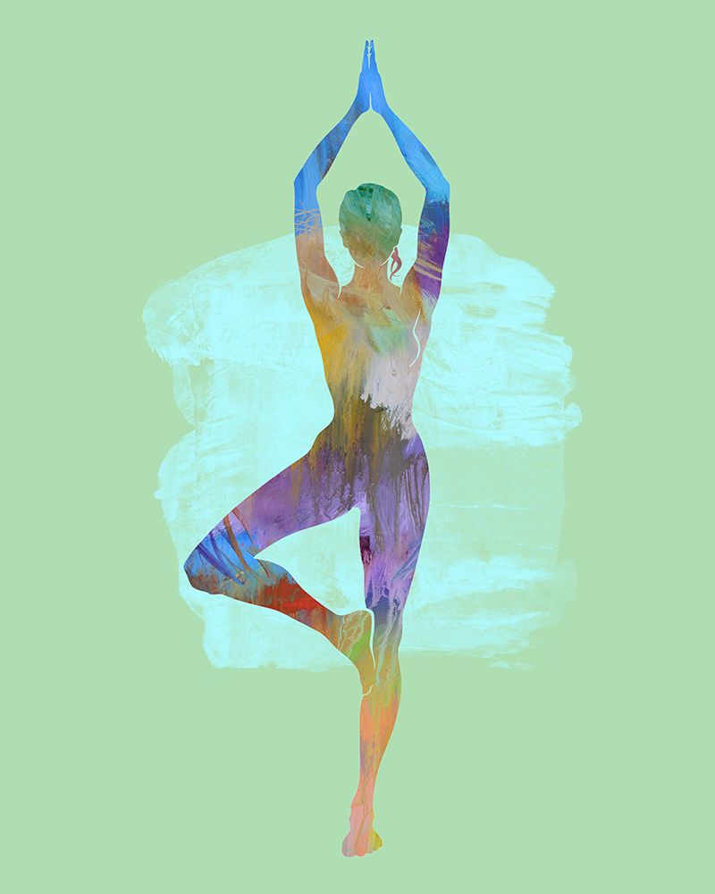 Tree Pose Two Moon art print by Tim Parker for $57.95 CAD