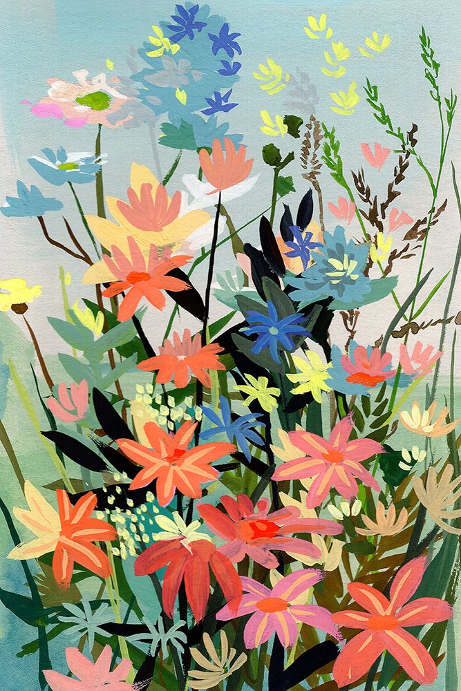 Pastel Wildflowers art print by Brook Page for $57.95 CAD